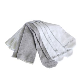 SMARTKNIT Seamless Child AFO Socks - 3 Pack - Regular - White/White/Gray