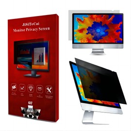 Computer Privacy Screen 27 Inch for 16:9 Widescreen Monitor, Removable Eye Protection Anti Glare Blue Light Filter, Anti Scratch Computer Monitor Privacy Shield 27 In