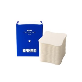 KNEMO WARP Cotton Pads – 3-Layer Ultra-Absorbent Precision Toner Pads for Face, Cheek & Undereye, Custom Shaped for Wiping & Masking, Holds 18x Product Weight