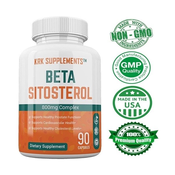 KRK Beta Sitosterol 800 mg Próstata Super Apoyo Colesterol Vejiga