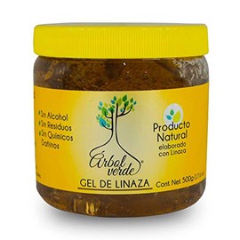 Arbol Verde Gel Fijador de Linaza Natural para cabello 500 gr.
