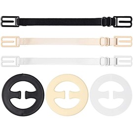 Bra Strap Clips, 6Pcs Elastic Non-slip Strap Holder,Elastic Bra Straps Holders Adjustable Non-Slip Bra Clips Bra Extender,Women Bra Clips Ladies Bra Buckle Clips Anti-Slip Bra Straps Holder for Bra