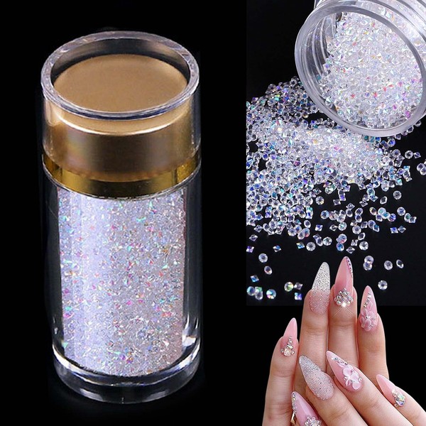 Glass Beads Deco Parts Rhinestone Glass Crystal Bubble Manicure Nail Stone Crystal Nail Stone Parts
