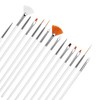Kissral 20 pcs Nail Art Brush Set with Diamond Dotting