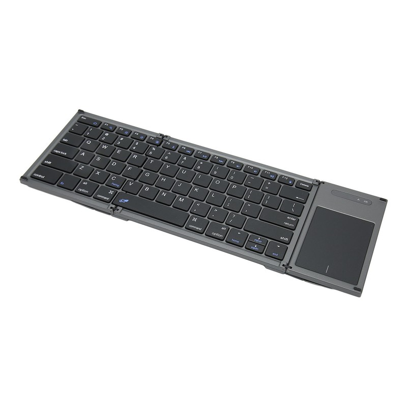 Portable Bluetooth Keyboard Foldable Multi Device Travel Keyboard with Touchpad