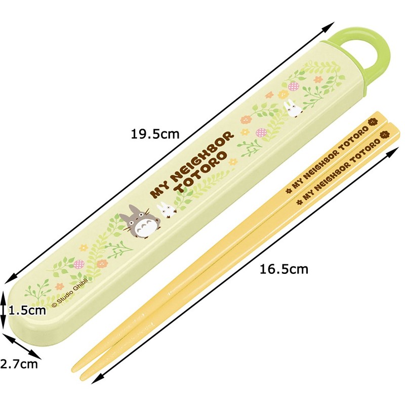 My Neighbor Totoro Sliding Chopsticks Set Dishwasher Safe Approx. 16.5 cm