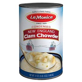LaMonica New England Clam Chowder, Condensed, 51 Oz. (2 Pack)