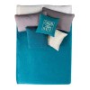 Vianney Cobertor Ligero King Size Azul Turquesa Elegante Vianney
