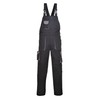 Portwest Portwest Texo Kontrast Latzhose, Größe: L, Farbe: Schwarz, TX12BKRL