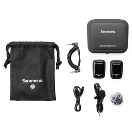 Saramonic Blink 500 Pro X B1 Compact Wireless 2.4GHz Clip-On Microphone System with Lavalier for Cameras, Mobile & More, Black