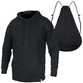 Quikflip 2-in-1 Reversible Backpack Hoodie (As Seen on SHARK TANK) Kimura Pullover Hoodie (US, Alpha, X-Large, Regular, Regular, Black)