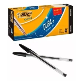 BIC Caja De Pluma/boligrafo Bic Mediano Clasico 12pz Negro