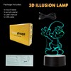 Smurf Smurf LED Lamp Colour Changing USB Night Light and