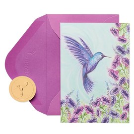 Papyrus Tarjetas en blanco con sobres, diseñadas por Bella Pilar, colibrí morado (14 unidades)