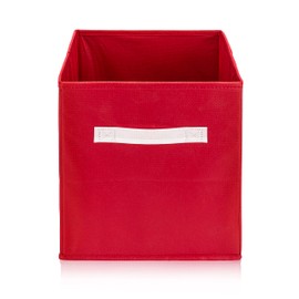 Luv Color Rainbow Bins Organization Set of Six 10.5 X 10.5 Cube Storage Bins for Bedroom, Classroom, Playroom or Cube Organizer