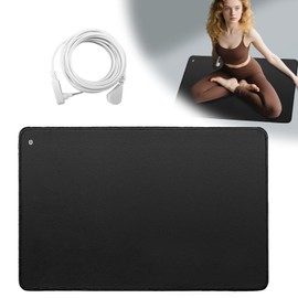 Grounding Mat for Home Office Work: Earth Connected Therapy to Improves Sleep, Energy and Wellness, Reduce Pain, Stress, Anxiety and Inflammation - Grounding Pad for Bed and Desk (15.8×23.6’’)