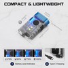 COOZAMING Rechargeable EDC Clip Keychain Flashlight, Pocket Small Mini Flashlights