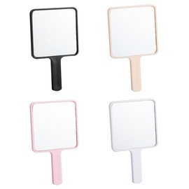 Portable hand mirror with handle square mini mirror ODM-MIRROR01 - Black / 손잡이있는 휴대용 손거울 사각 미니 거울 ODM-MIRROR01 - 블랙