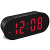 FAMICOZY Simple Easy to Use Digital Alarm Clock,Small Compact,Auto Dim