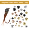 PATIKIL Fly Tying Tungsten Beads, 70 Pcs 2.5mm / 0.1
