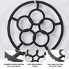 18.2cm Gas Ring Reducer - Stove Burner Protector, Cast Iron