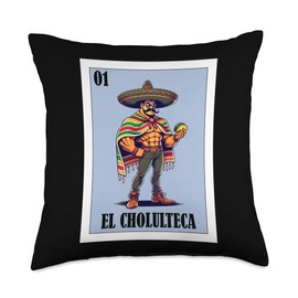 Funny Cholula de Rivadavia Mexican Design - El Cholulteca Throw Pillow