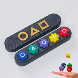 Korean Gonggi Folk Play Set, Gonggi Toy, Stone Pick-up Game, Korean Traditional Play Game, For Kids, Pocket, Portable, 0.6 inch (1.5 cm) Dice, Stone Picking Up Game, Air-cooperation, Training Hand-eye