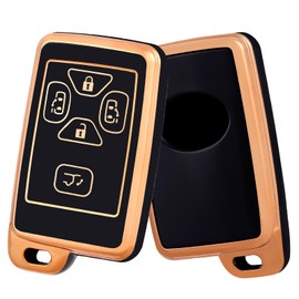 OFF WE GO Toyota Key Case Compatible with Toyota Alphard 20 Series, Vellfire 20 Series, Key Cover Noah, Voxy 70 Series, Key Case, Estima Key Cover Isis, Auris ist, Allion, Mark X Geo, 5-Button Smart