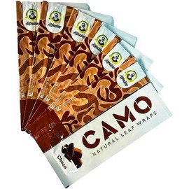 Afghan Natural Leaf Camo Wraps Chocolate 6 Packs - 30 sheets