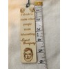 Handmade Basswood Laser Cut Engraved Bookmark w/ Tassel Hemingway