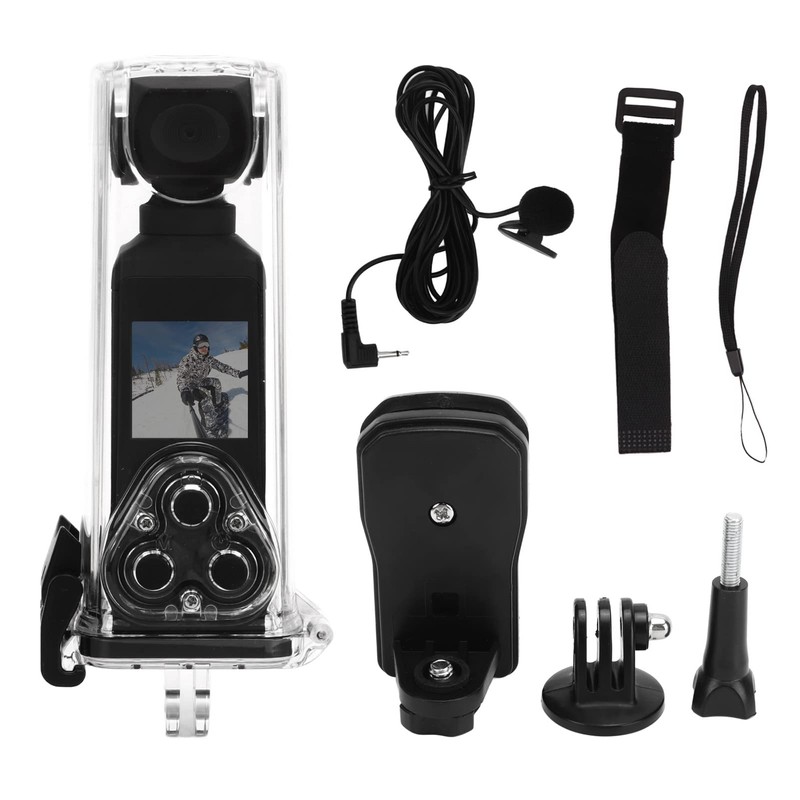 ​​4K Action Camera with 270° Rotatable Anti-Shake & 30m -