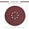 225mm Sanding Discs 80/120 Grit, 30Pcs 225mm Sandpaper Sheet 8