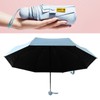 Sun Umbrella Mini Compact Sky Blue Foldable Umbrella for Sunny