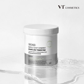 VT Riddle Shot Synergy Sparkling Toner Pad - Contains Cica Riddle™ / 브이티 VT 리들샷 시너지 스파클링 토너 패드 - 시카 리들™ 함유