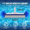 LadyRosian Pool Brush Head with Round Ends 17" Pool Cleaning
