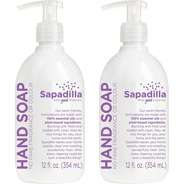 Sapadilla 106093 Sweet Lavender + Lime Hand Soap, 2 Pack, Clear, 24 Fluid Ounces