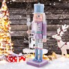 Gatuida Wooden Christmas Nutcracker Soldier: 25cm Figures Soldier Nutcracker Puppet