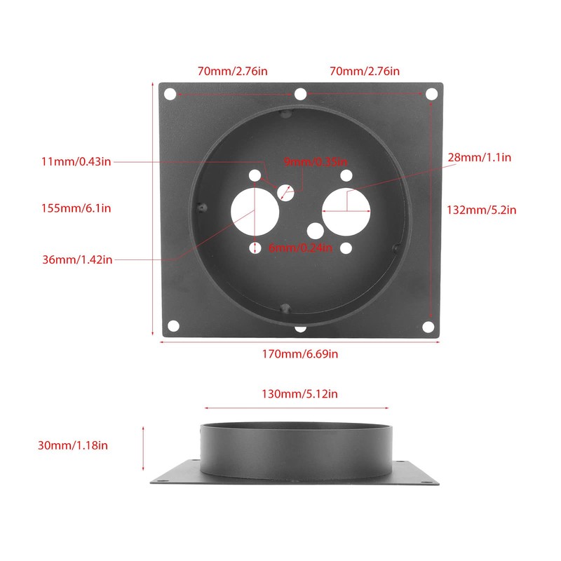 Heater Mounting Plate, Car Floor Mounting Plate, Revolver Bracket, Durable