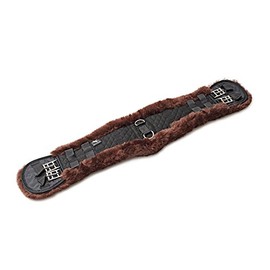 Engel Reitsport EGURT-60-SCH-MOC Lambskin Dressage Short Girth Contour Girth Black/Mocha 24 Inches 60 cm