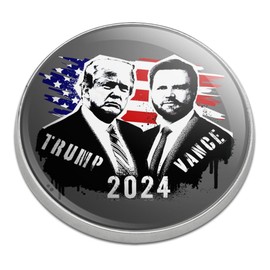 Trump Vance Spray Paint 2024 Golfing Premium Metal Golf Ball Marker