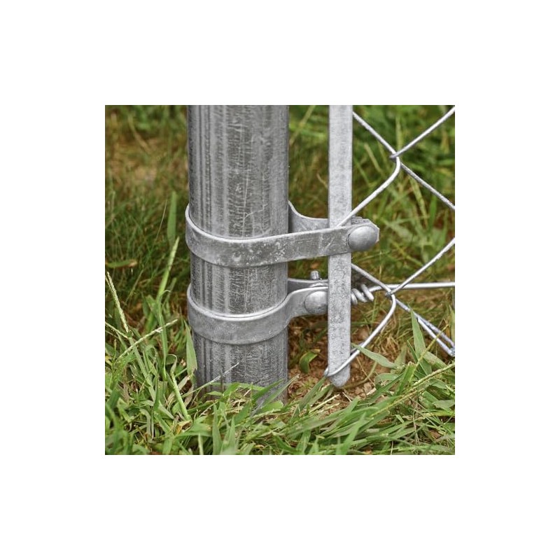 Galvanized Steel Chain Link Tension Band, Durable Steel Chain Link