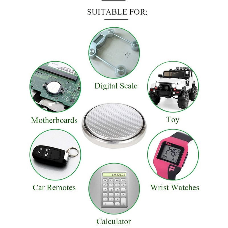 Toshiba CR1632 3V Lithium Coin Cell Battery 5 Batteries Strip