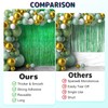 KERNOWO Tinsel Curtain, Green Glitter, Pack of 2 Party Curtains,