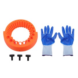 Bohrer Bitschonitzer -Kraft Drill Bit Schleifbefestigung Alte Bohrbitschleife für 2 Bis 13 Mm Bohrbits mit 125 Mm Winkelmühle Kompatibilität ABS -Material