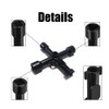 Utility 4-Way Multi-Functional Utilities Keys,Gas Key, 2 Pcs Electric Cabinet