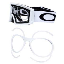 PapaViva Insert Clip-On RX Prescription Adaptor for Oakley Line Miner L OO7070/Line Miner M OO7093 Ski Goggles, Clear, 0