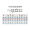 Gudwells ANSI #40SS 08A Stainless Steel Roller Chain 10 Feet,