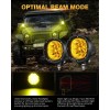AUXBEAM 2x AUXBEAM 4"Amber Spot LED Work Light Driving Fog