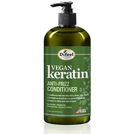 Difeel Vegan Keratin Anti Frizz Conditioner 33.8 oz - Acondicionador vegano libre de crueldad animal