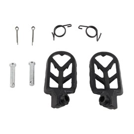 Motorcycle Foot Pedal Stainless Steel 120mm Black Rider Foot Peg Rest Pedal for TW200 PW50 PW80 Pit Dirt Bikes